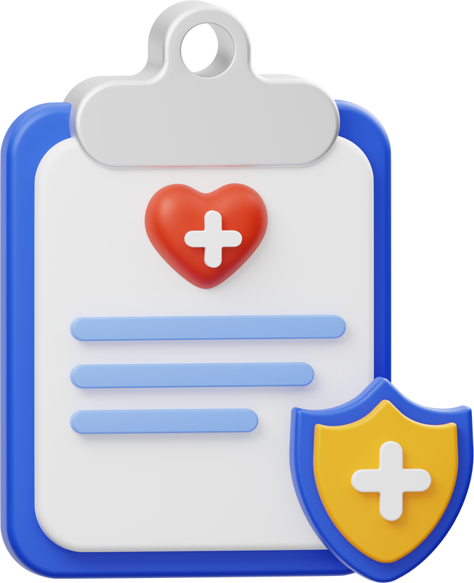 Medical Health Insurance 3D Icon